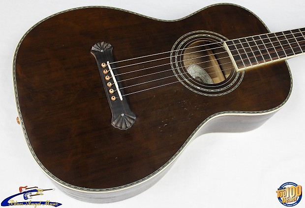 Washburn R319SWKK Parlor Acoustic Guitar w HSC R319 Light Factory Relic 37228
