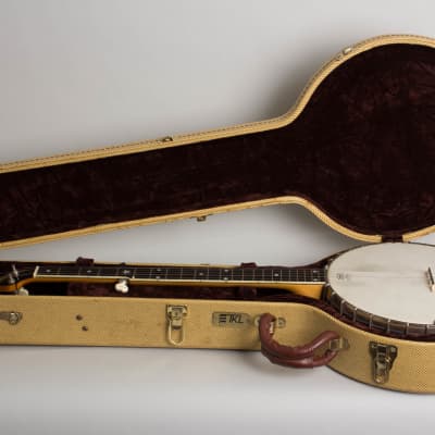 Fairbanks/Vega  Whyte Laydie Style R Conversion 5 String Banjo (1920), ser. #44339, tweed hard shell case. image 10