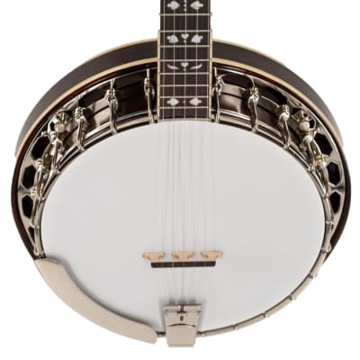 Recording King Songster Closed Back 5-String Banjo with Rolled Brass Tone Ring image 3