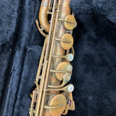 Vintage Rampone Baritone Saxophone w/ Case AS IT! image 3