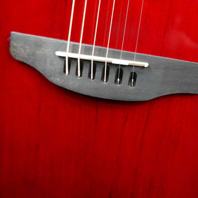 Ovation CE44-RR-G Celebrity Elite Ruby Red Acoustic Guitar Mid Bowl image 6