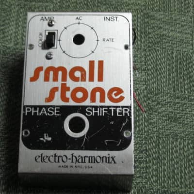 used vintage (mid to late 1970s) Electro-Harmonix Small Stone EH4800 USA TOP part of casing, color switch + screws, Power, In, Out Jacks +nuts/washers, some wires [NO: bottom part of casing, Circuit Board, CB Components, Pot, Switch, Light, Other Wires] image 9