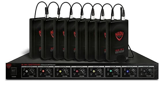 Nady U 81 Octavo 8 Channel UHF Lapel Wireless Mic System