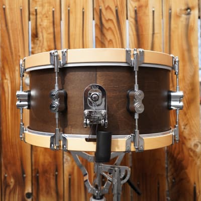 PDP Concept Classic Series - Satin Walnut Finish 6.5 x 14" Maple Snare Drum w/ Maple Hoops (2023) image 2