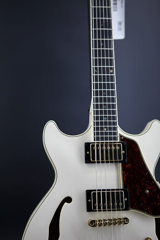 Ibanez AMH90-IV Artcore Expressionist Ivory | Reverb