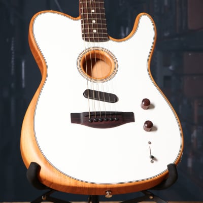 Fender Acoustasonic Player Telecaster Acoustic Electric Guitar in Arctic White image 1