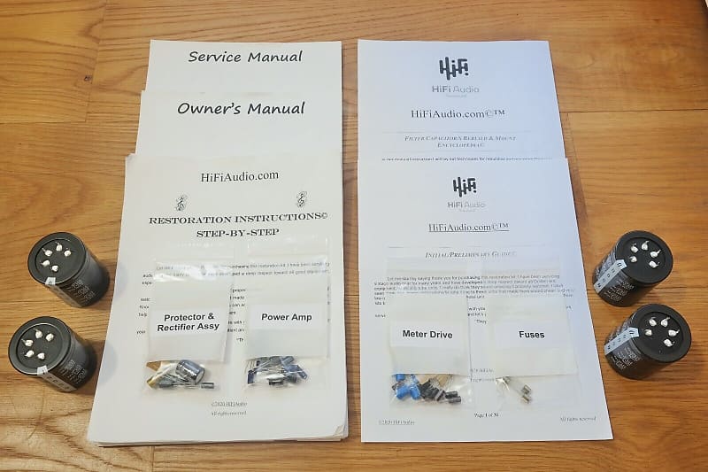 Onkyo M506 restoration kit filter capacitor repair rebuild fix  			