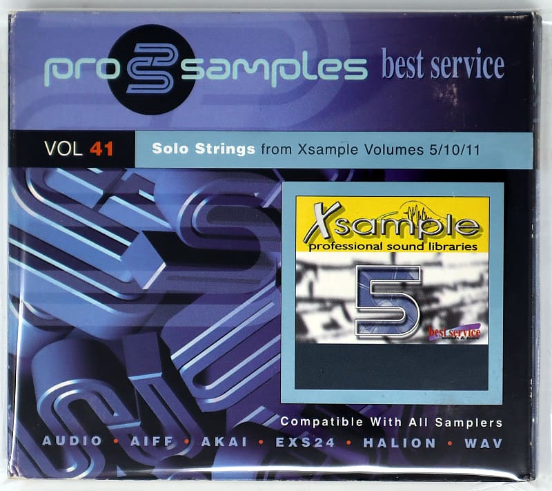 Best Service Pro Samples Vol.41 Solo Strings Sample Library/Sound Library/Sampling Double CD AKAI/AUDIO/ACID/AIFF/WAV/EXS24/HALION image 1