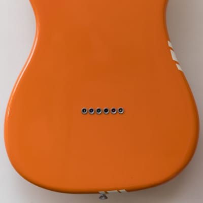 1982 Fender USA Bullet S3 Stratocaster Telecaster Competition Orange guitar with original hardcase image 5