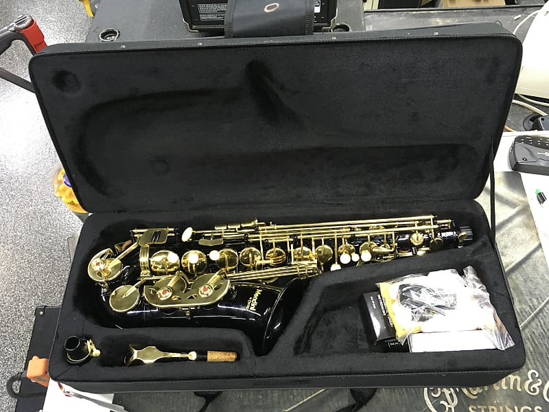 Beginner Saxophone With Case Mendini E-Flat Alto Saxophone - Black
