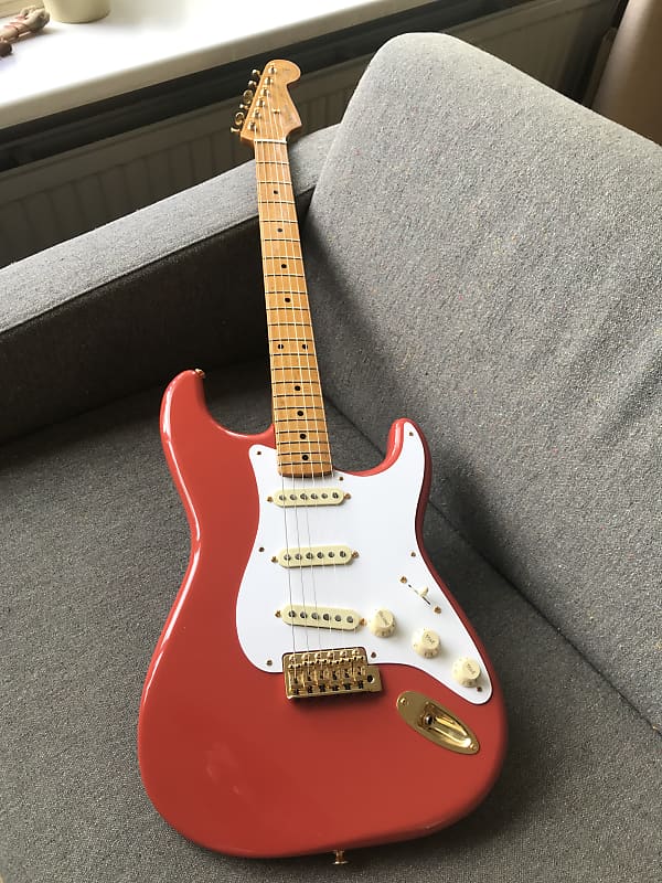 Fender Limited Edition Classic Series '50s Stratocaster, Fiesta Red 2018 Fiesta Red image 1