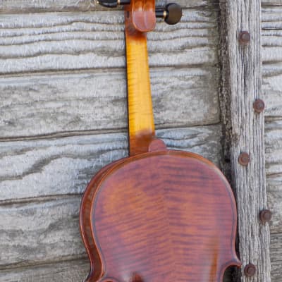 Professional Violin, Antique Dark Brown Varnish, Handmade in Kansas USA by Colton Mulder, Crow Creek Fiddles 2023 image 9