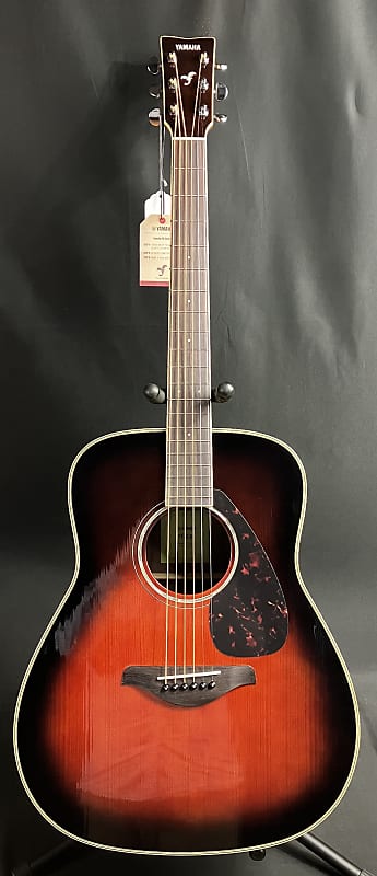 Yamaha FG830TBS Dreadnought Acoustic Guitar Tobacco Sunburst image 1