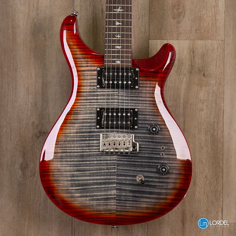 PRS SE Custom 24-08 Charcoal Cherry burst image 1