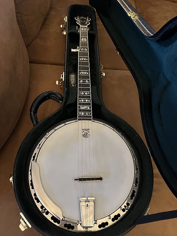 Deering Banjo Company Calico 5-String Banjo With 3 Spikes With Hardshell  Case