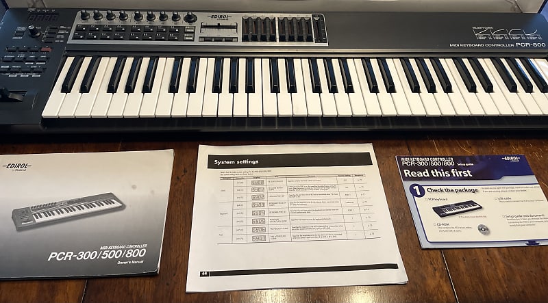 Edirol (Roland) PCR-800 USB 61-Key Midi Controller, with Aftertouch,  Split/Dual, Drum Pads, More!