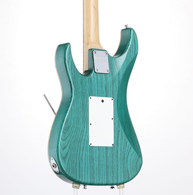 ギター SCHECTER EX-V-24 Black Turquoise SCHECTER EXCEED EX V 24 CTM FRT Black Turquoise (04/25) | Reverb