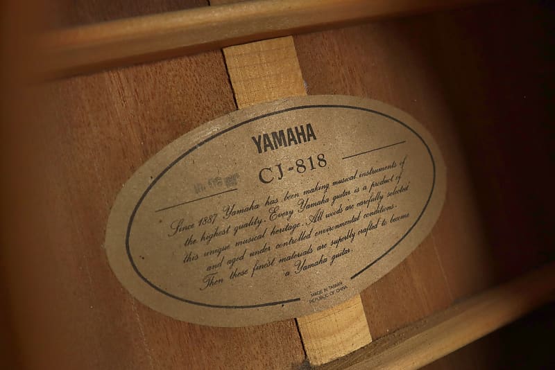 Yamaha CJ-818 Country Jumbo Natural Acoustic Guitar w/ OHSC