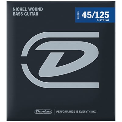 Dunlop Nickel Wound 5-String Bass Strings 45-125, DBN45125 image 1