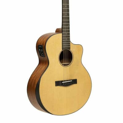 James Neligan GLEN-OCE N Orchestra Spruce Top Mahogany Neck 6-String Acoustic-Electric Guitar w/Bag image 4