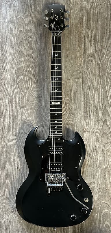 ESP Custom Shop Takada One Off SG Satin Black with Floyd ESP Custom Shop Takada One Off SG Satin Black with Floyd