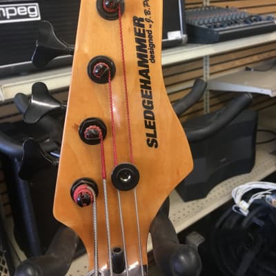 JB Player Sledgehammer  Red 4 String Bass image 3