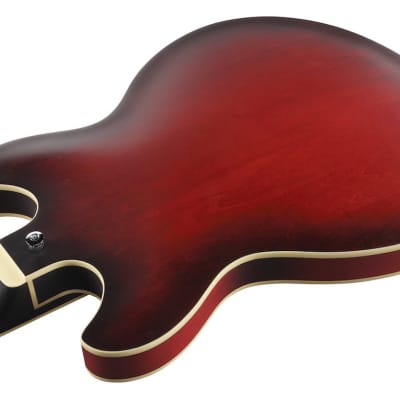 IBANEZ AS53-SRF Artcore Hollowbody E-Gitarre 6 String, sunburst red flat image 4