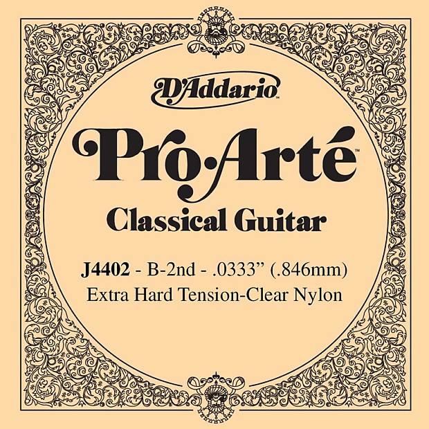 D'Addario J4402 Pro-Arte Nylon Classical Guitar Single String Extra-Hard Tension Second String image 1