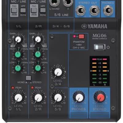 Yamaha MG06 6 Channel Stereo Mixer image 2