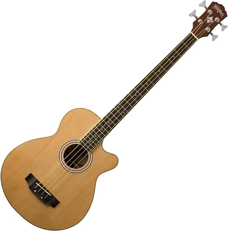 Washburn AB5K Acoustic Bass - Natural image 1