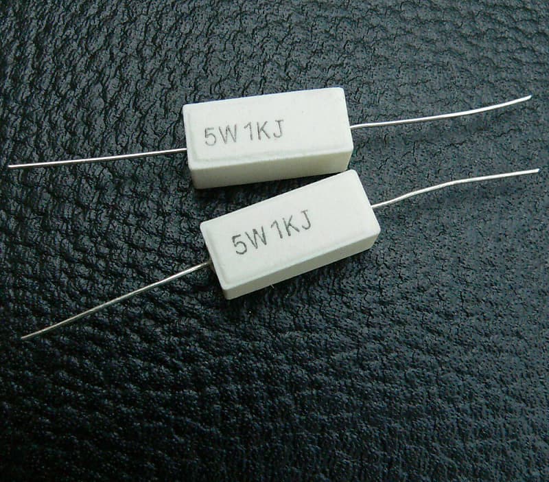 1K Ohm 5W EL34 Screen Resistor Pair for Marshall Valve Reverb