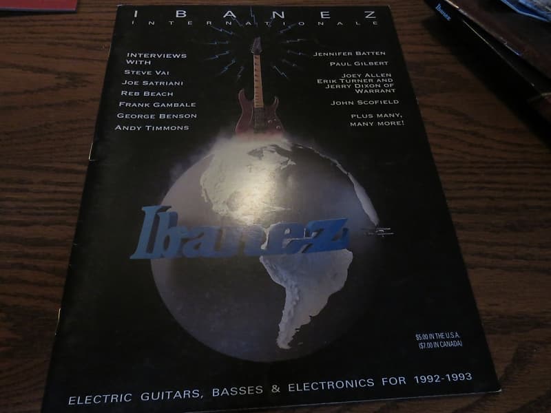 Ibanez Catalog 1992 1993 Reverb