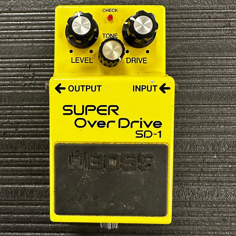 Used Boss SD1 Super Overdrive Silver Label TSS3166 Reverb