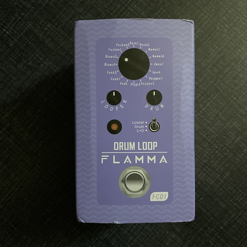 Flamma FC01 Digital Mini Guitar Drum Machine Phase Loop Pedal Reverb