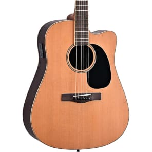 Mitchell ME2CEC Element Series Solid Red Cedar/Indian Rosewood Dreadnought Cutaway with Electronics Natural