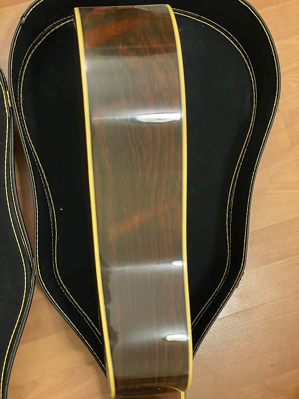 Vintage Fender F-95 dreadnaught acoustic guitar with exotic