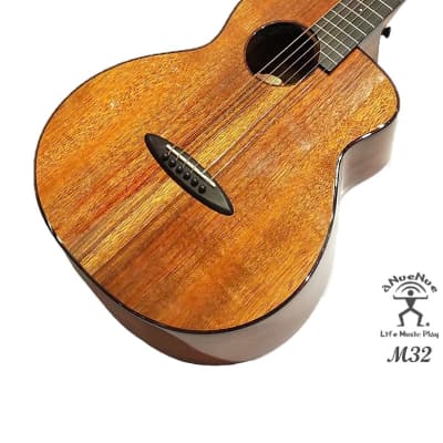 aNueNue M32 Solid Hawaiian Koa & Acacia Bird Travel Guitar 36 inches in Gloss image 4