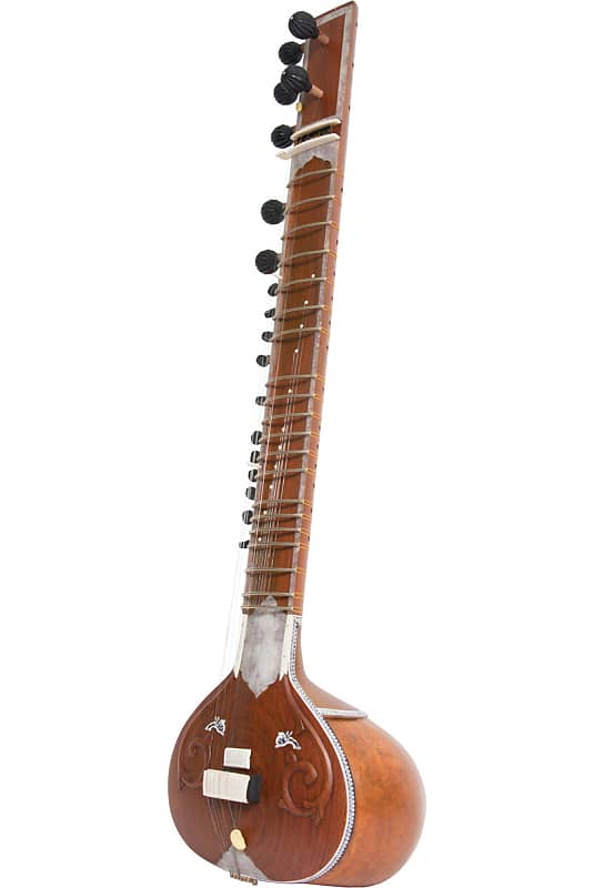 Banjira SSRS-N-1 Standard Single Toomba Sitar Natural w/Gig Bag, Strings,Mizrab&Tutorial-Blemished* image 1