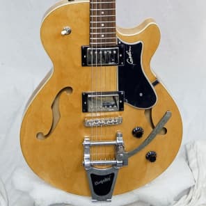 Godin Montreal Premiere HG w/Bigsby Gorgeous Graining Natural Finish 2 buckers image 2