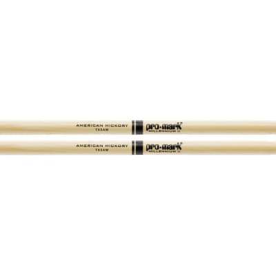 Promark 5A Woodtip Hickory Drumsticks - TX5AW image 1