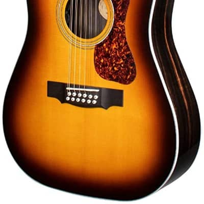 Guild D-2612CE Deluxe 12-String Acoustic/Electric Guitar Antique  Burst image 1