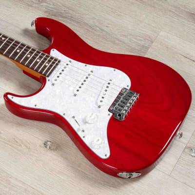 Suhr Custom Standard Left-Handed Guitar, Indian Rosewood Fretboard, Trans Red image 1