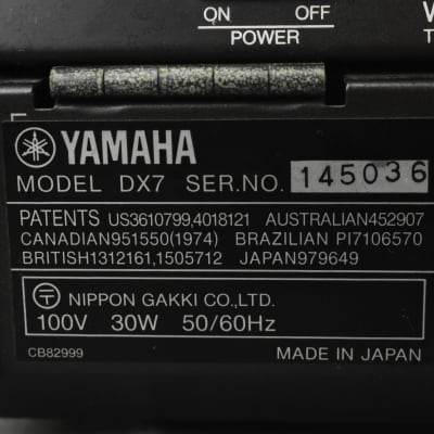 YAMAHA DX7 Digital Programmable Algorithm Synthesizer W/ Hard Case [Very good] image 20