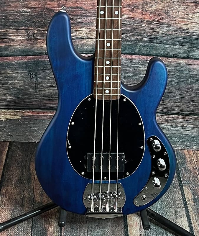 Sterling by Music Man Stingray Ray 4 Electric Bass- Satin Trans