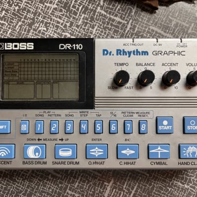 Boss DR-110 Dr. Rhythm 1980s - Silver