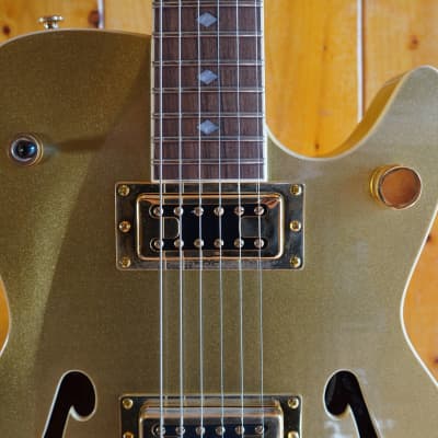 Carparelli Electric Guitar - Classico SH2 [Semi-Hollow] - Sparkle Gold (Custom Setup) image 6
