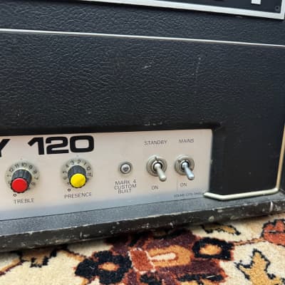 Vintage 1970s Sound City 120 L120 MKIV Mark 4 *Crossover* Lead Amplifier Head image 3
