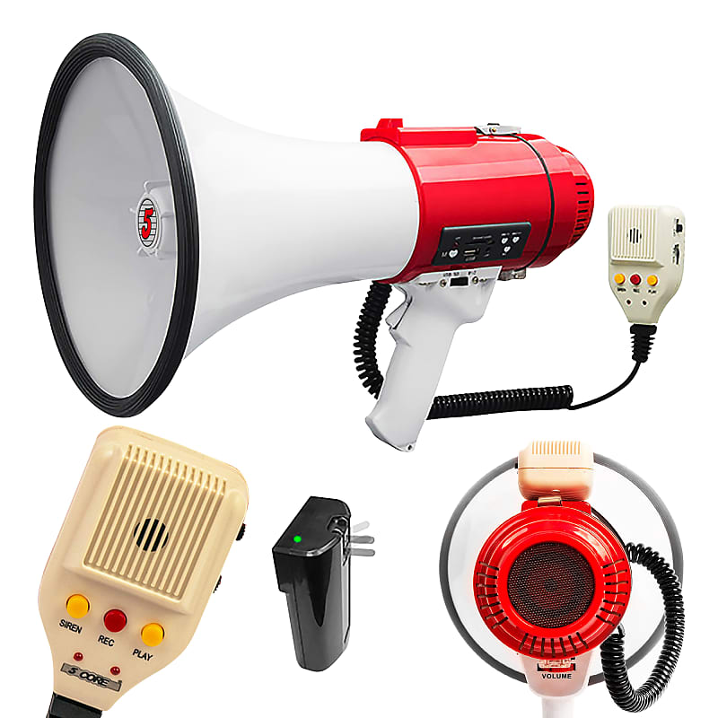 Mini Bull Horn Megaphone Voice Amplifier Loud Speaker Bullhorn Mega Phone