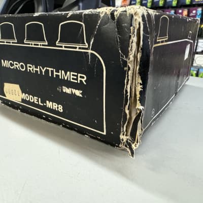 Univox MR8 Micro Rhythmer Beat Box Drum Machine In Box 70's-80's image 8