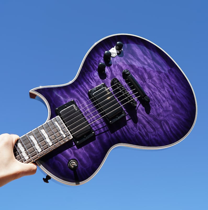 Purple esp guitar discount